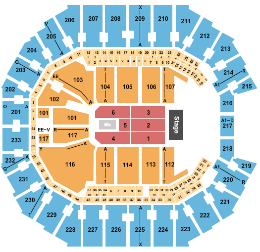 Spectrum Center Trans-Siberian Orchestra Seating Chart